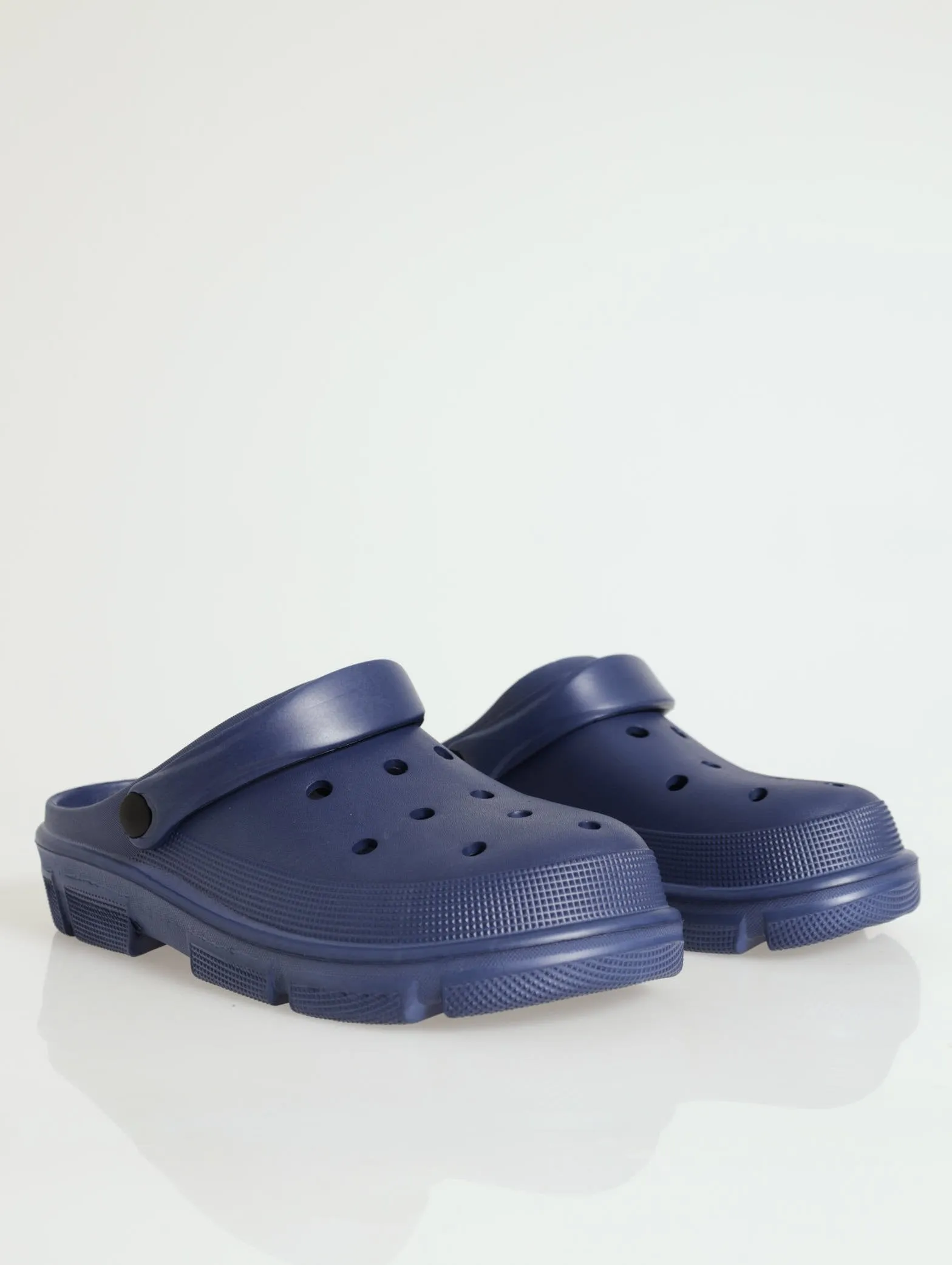 Chunky Moulded Clog - Navy (Vicky Check) sold by Edgars product image thumbnail 2