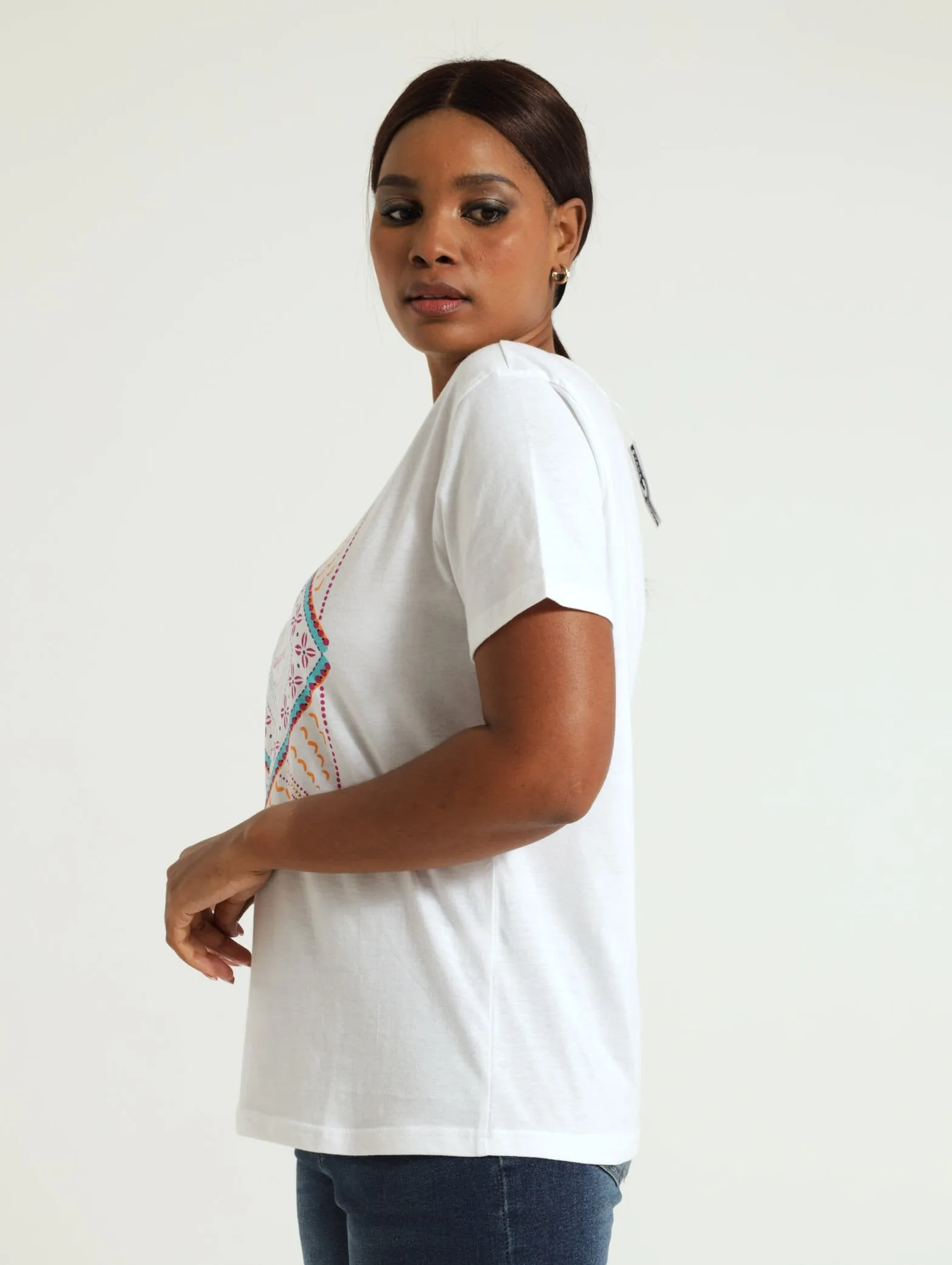 Block Diamond Embellished Top - White sold by Edgars product image thumbnail 2