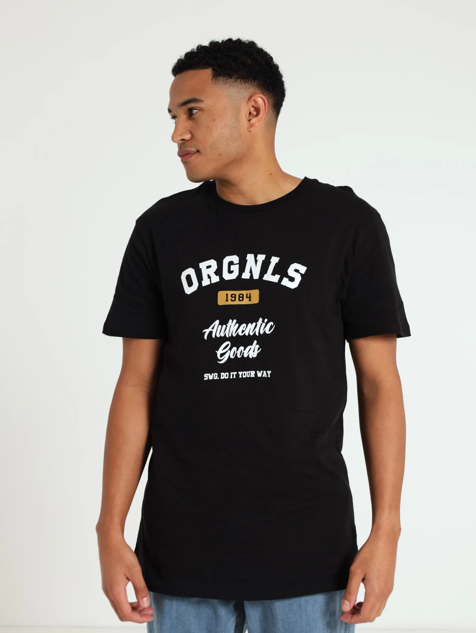 Printed Basic Tee - Black sold by Edgars