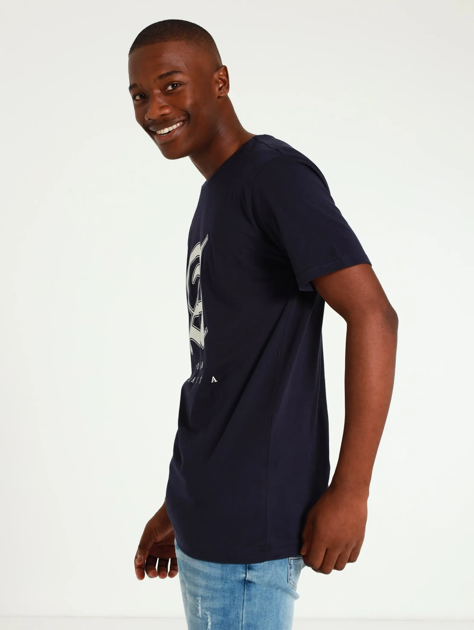 Printed Basic Tee - Navy sold by Edgars product image thumbnail 3