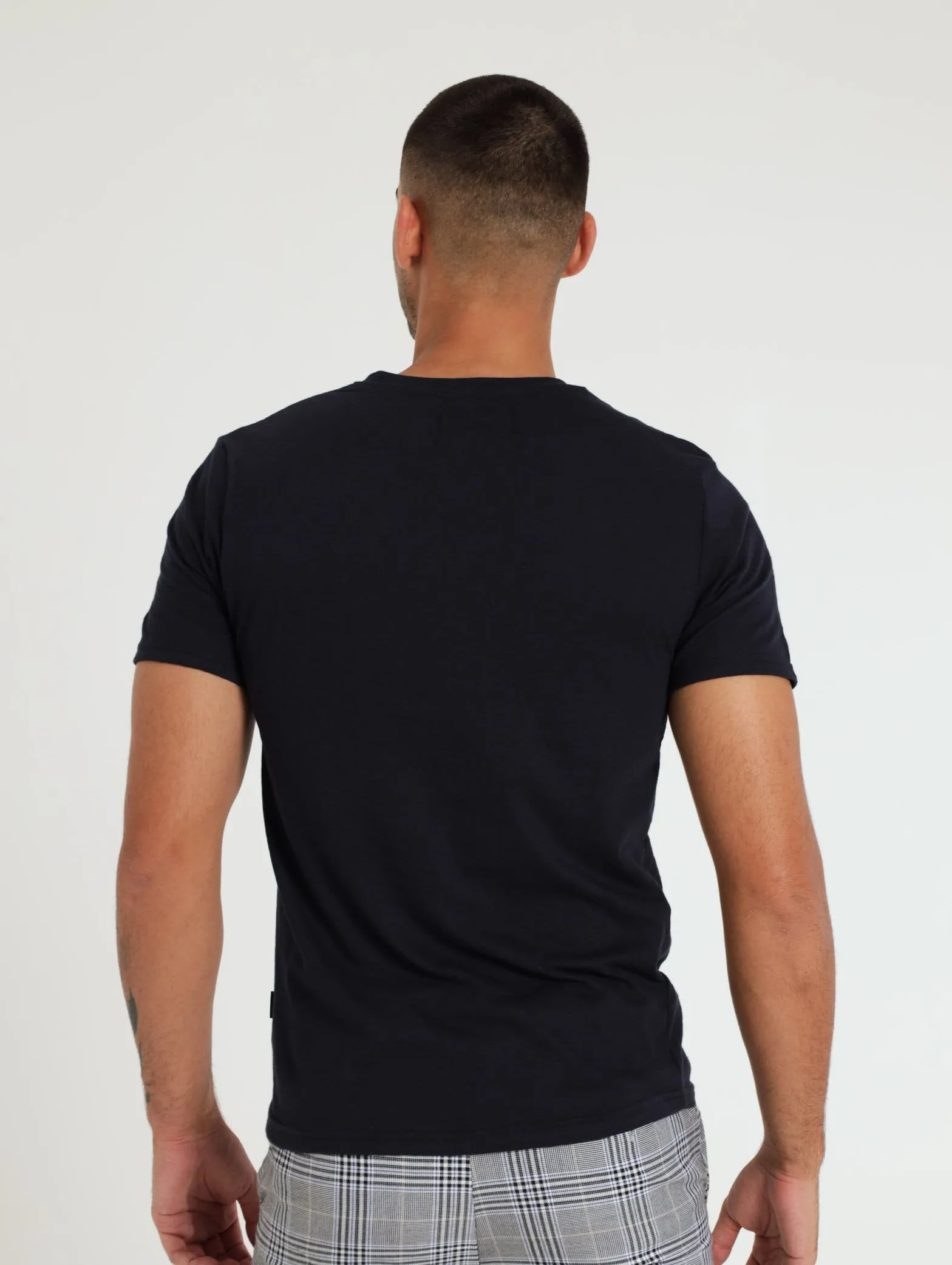 Jacquard Pattern Hex Tee - Navy sold by Edgars  product image thumbnail 3