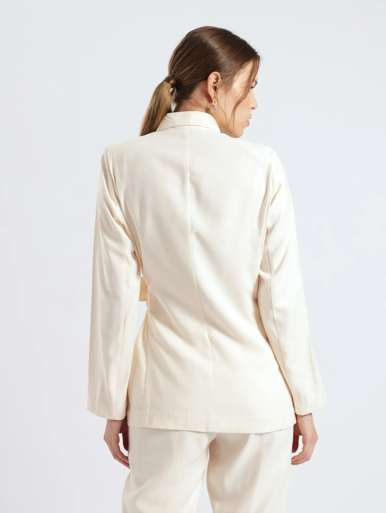 Unlined Wrap Blazer Jacket - Stone sold by Edgars product image thumbnail 3