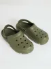 Chunky Moulded Clog - Olive (Vicky Check) sold by Edgars