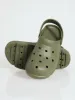 Chunky Moulded Clog - Olive (Vicky Check) sold by Edgars
