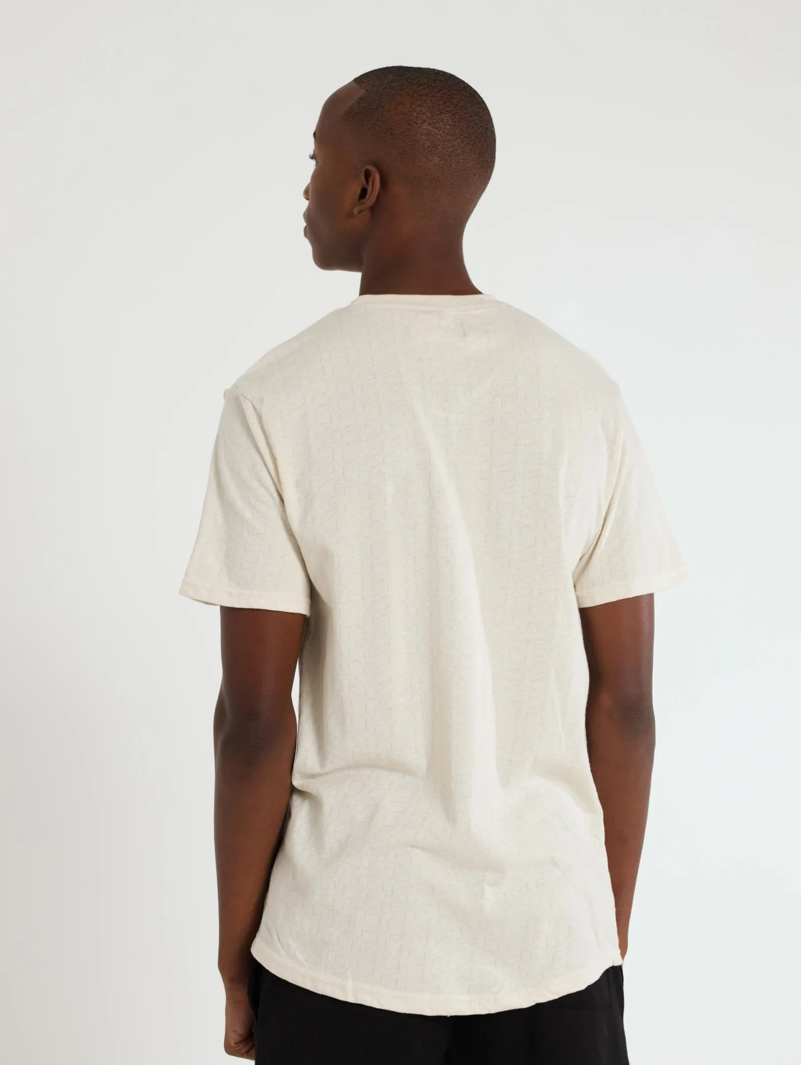Jacquard Pattern Hex Tee - Cream sold by Edgars product image thumbnail 3