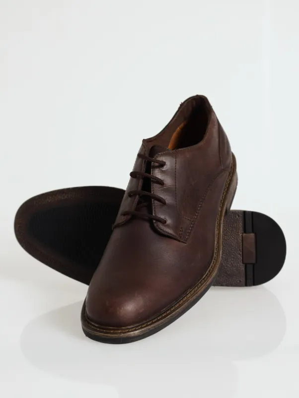 Jump Lace Up Derby Shoe - Chocolate sold by Edgars 