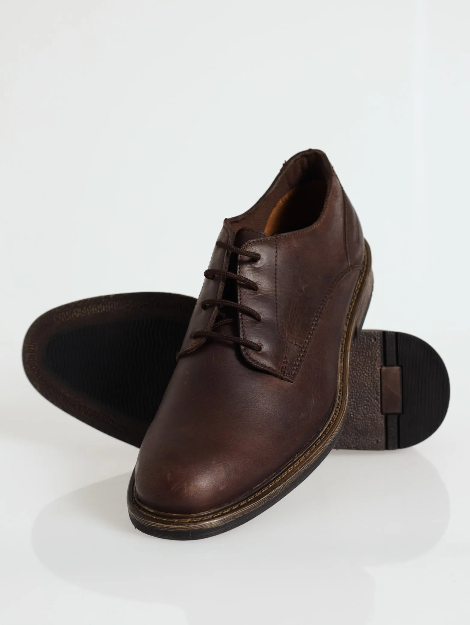 Jump Lace Up Derby Shoe - Chocolate sold by Edgars