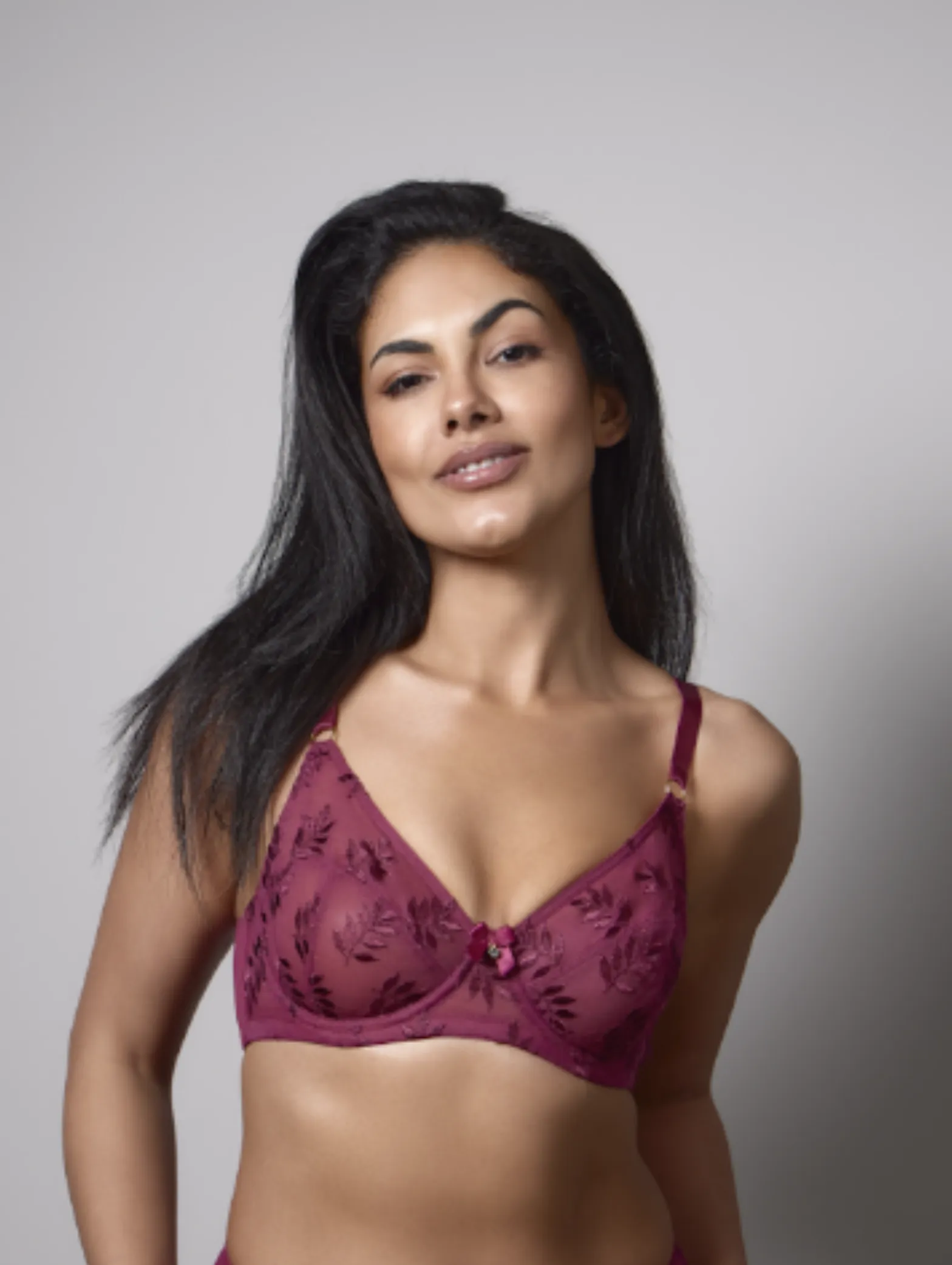 2 Pack Leaf Embossed Bra sold by Edgars