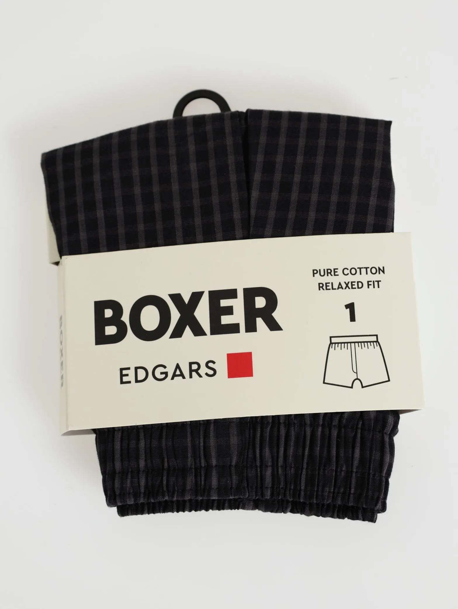 Single Fashion Woven Boxer - Black sold by Edgars