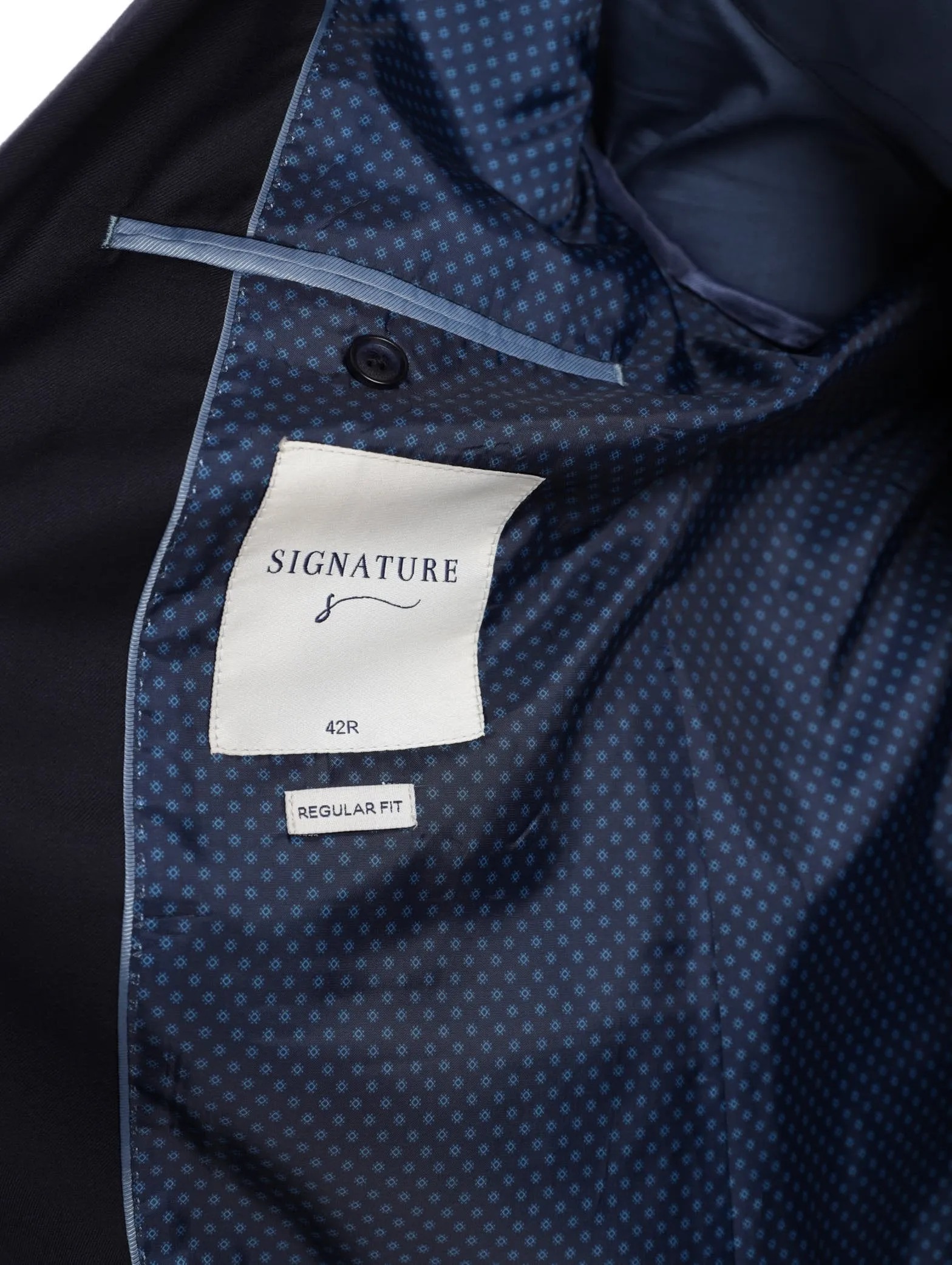Men's Regular Viscose Blend Suit Jacket - Navy sold by Edgars product image thumbnail 4