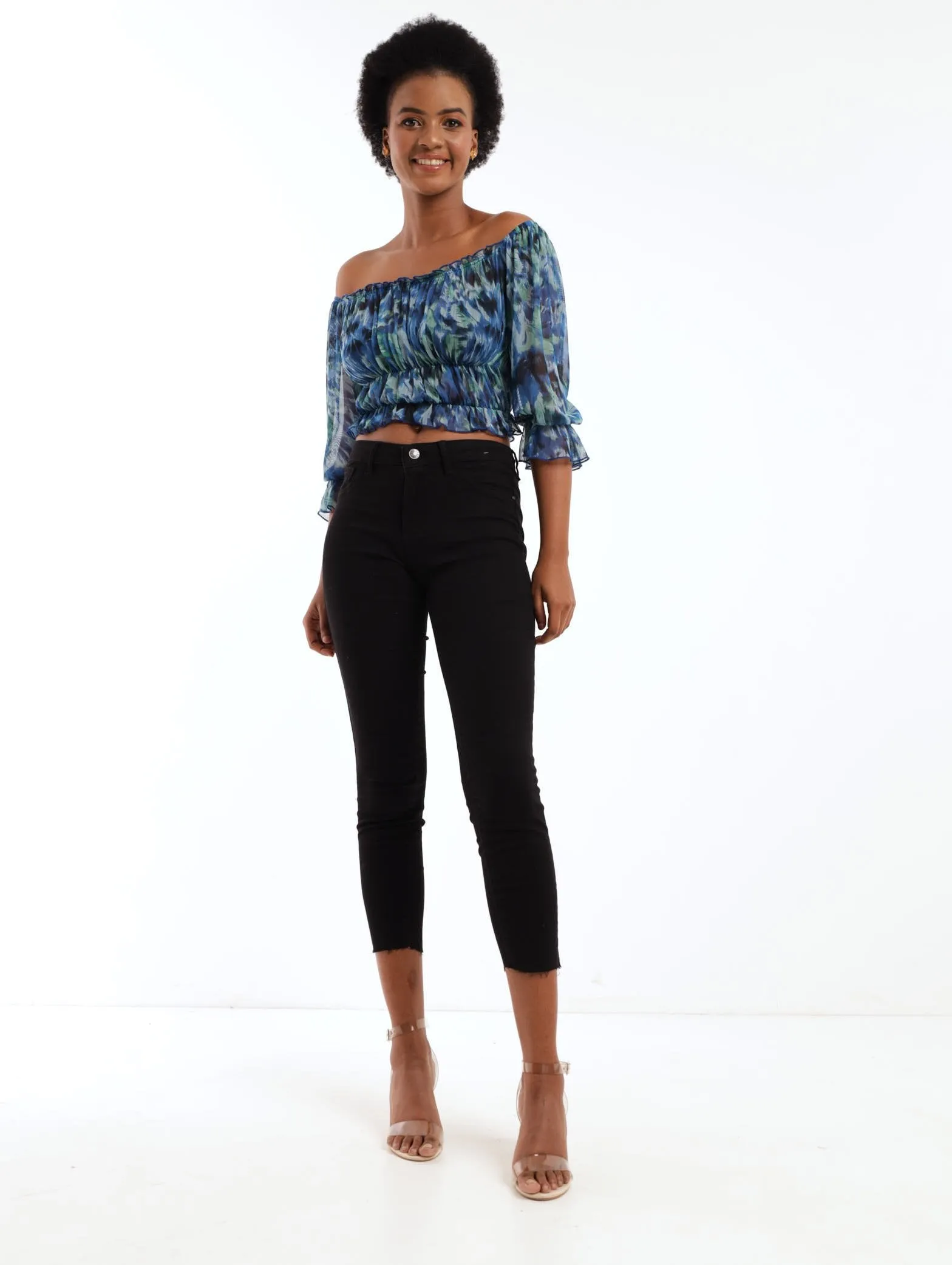 Ladies Black Ankle Grazer Skinny Denim Jean sold by Edgars product image thumbnail 4