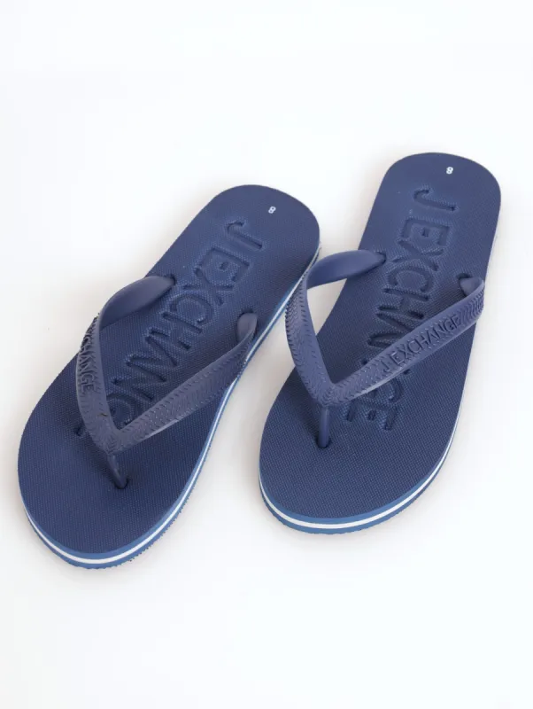 Men's Basic Embossed EVA Slop Sandal - Navy sold by Edgars 