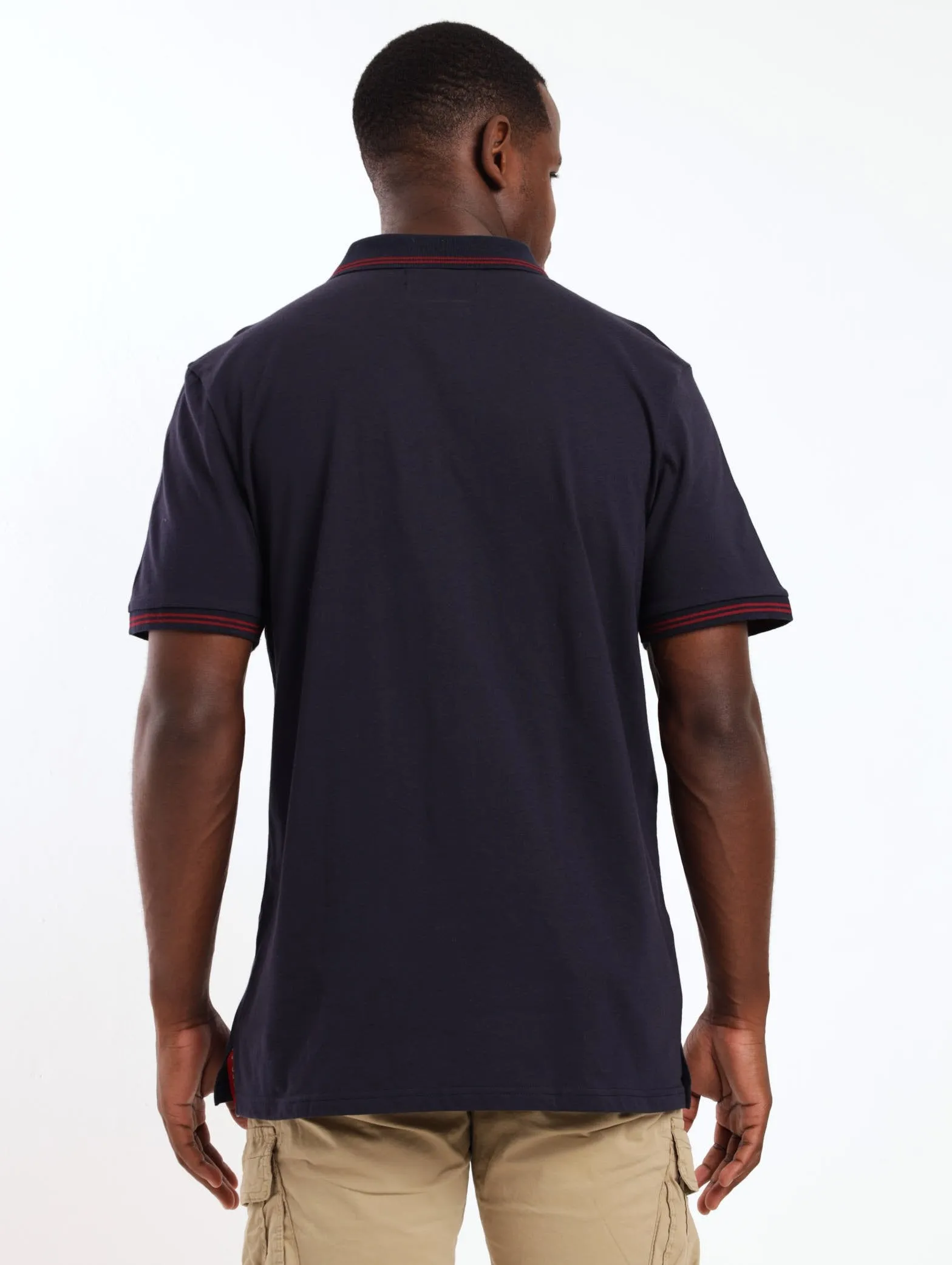 Men's Single Jersey Golfer - Navy sold by Edgars product image thumbnail 3