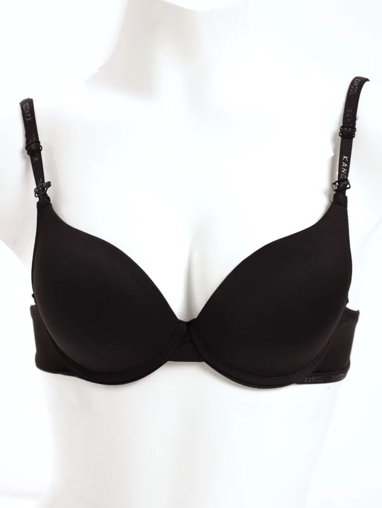 Ladies 3 Pack Microfibre T-Shirt Bra - Mocca/White/Black sold by Edgars product image thumbnail 4
