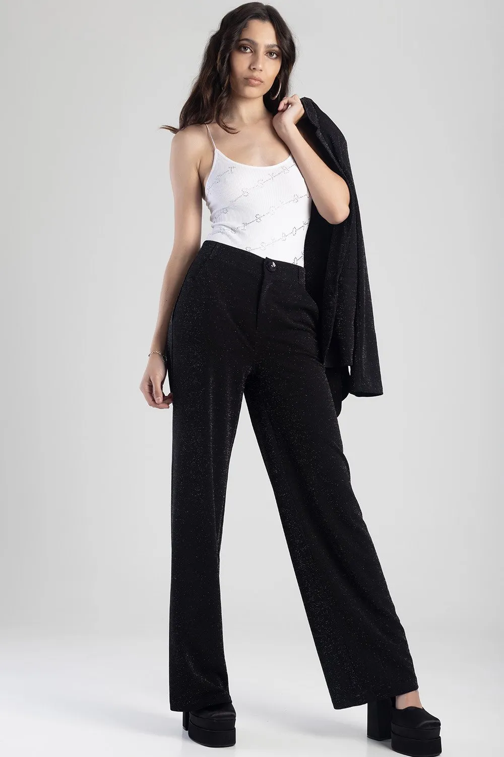 Ladies Sparkle Scuba Pant - Black sold by Edgars product image thumbnail 4