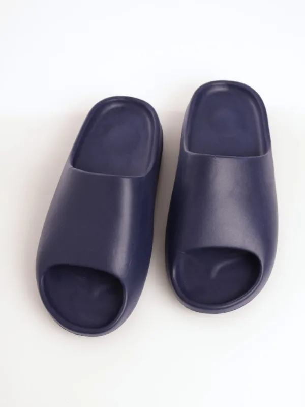 Men's Chunky Fully Moulded EVA Slide Sandal - Navy sold by Edgars