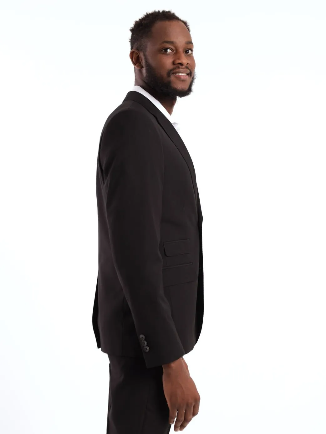 Men's Regular Fit Viscose Blend Suit Jacket - Black sold by Edgars product image thumbnail 2