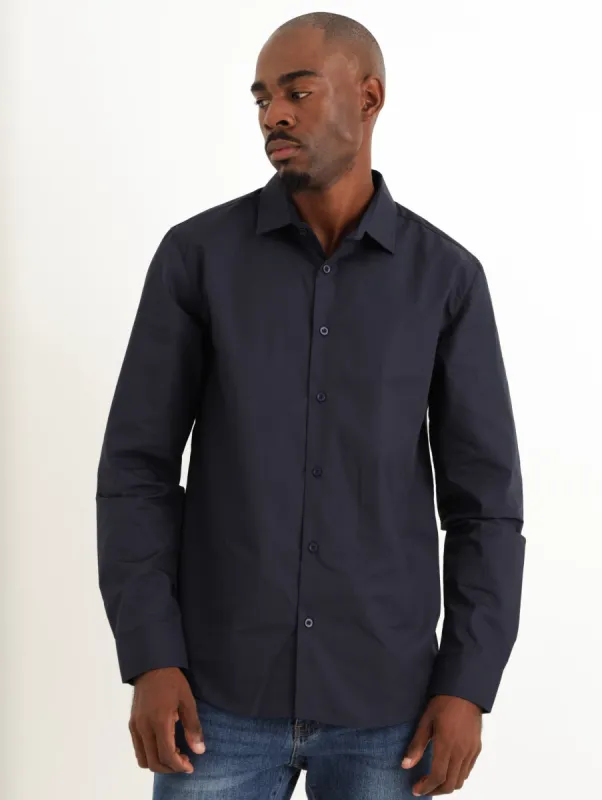 Men's Easy Care Shirt - Navy sold by Edgars 