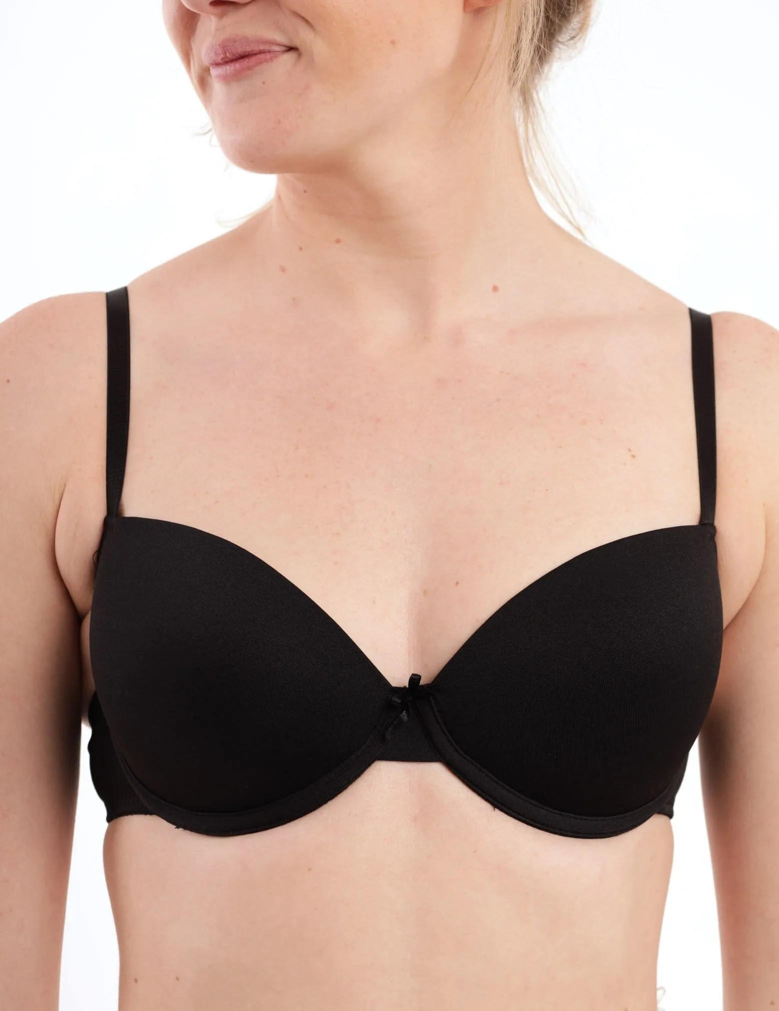 Ladies 2 Pack T-Shirt Bra - Mocha/Black sold by Edgars