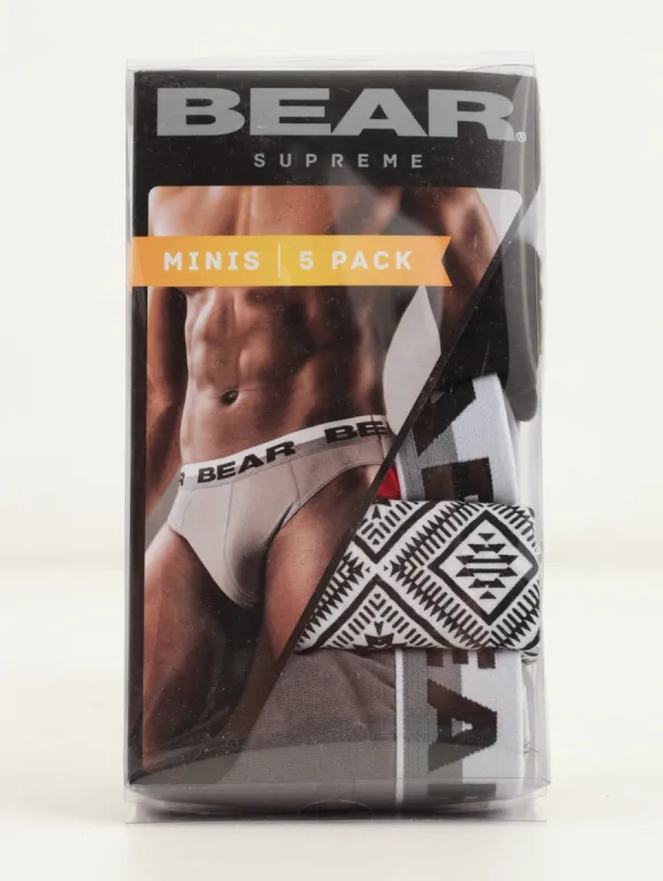 Men's 5 Pack Mini Briefs Design sold by Edgars 