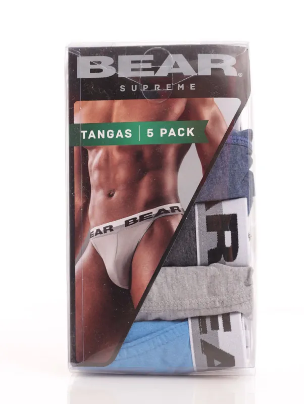 Men's 5 Pack Bear Tanga Brief sold by Edgars 