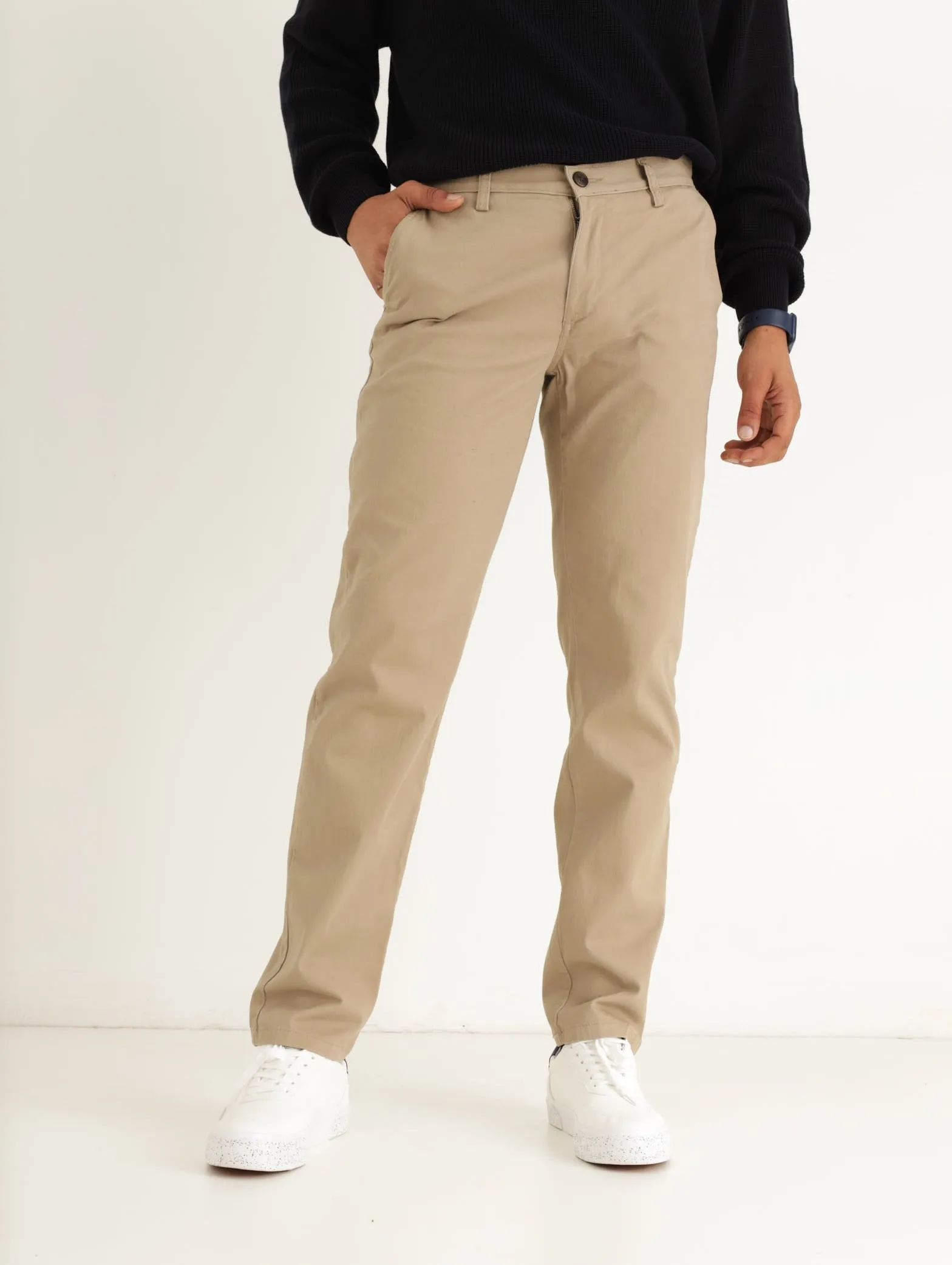 Men's Slim Fit Chino - Stone sold by Edgars