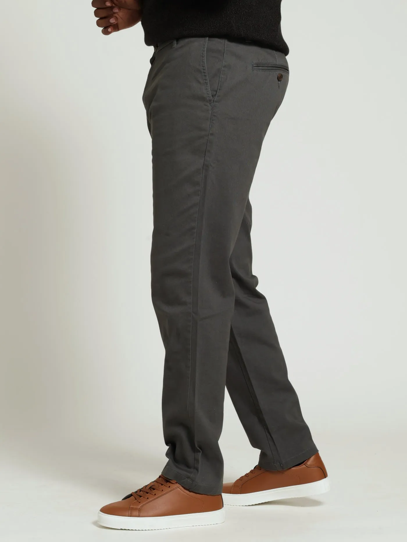 Men's New Basic Stretch Fit Chino - Grey sold by Edgars product image thumbnail 2