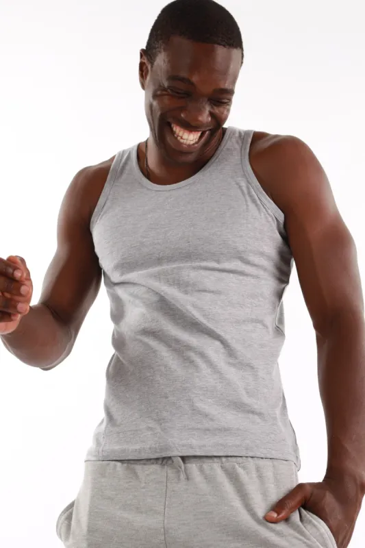Men's 2 Pack Sleeveless Vest - Black/Grey sold by Edgars 