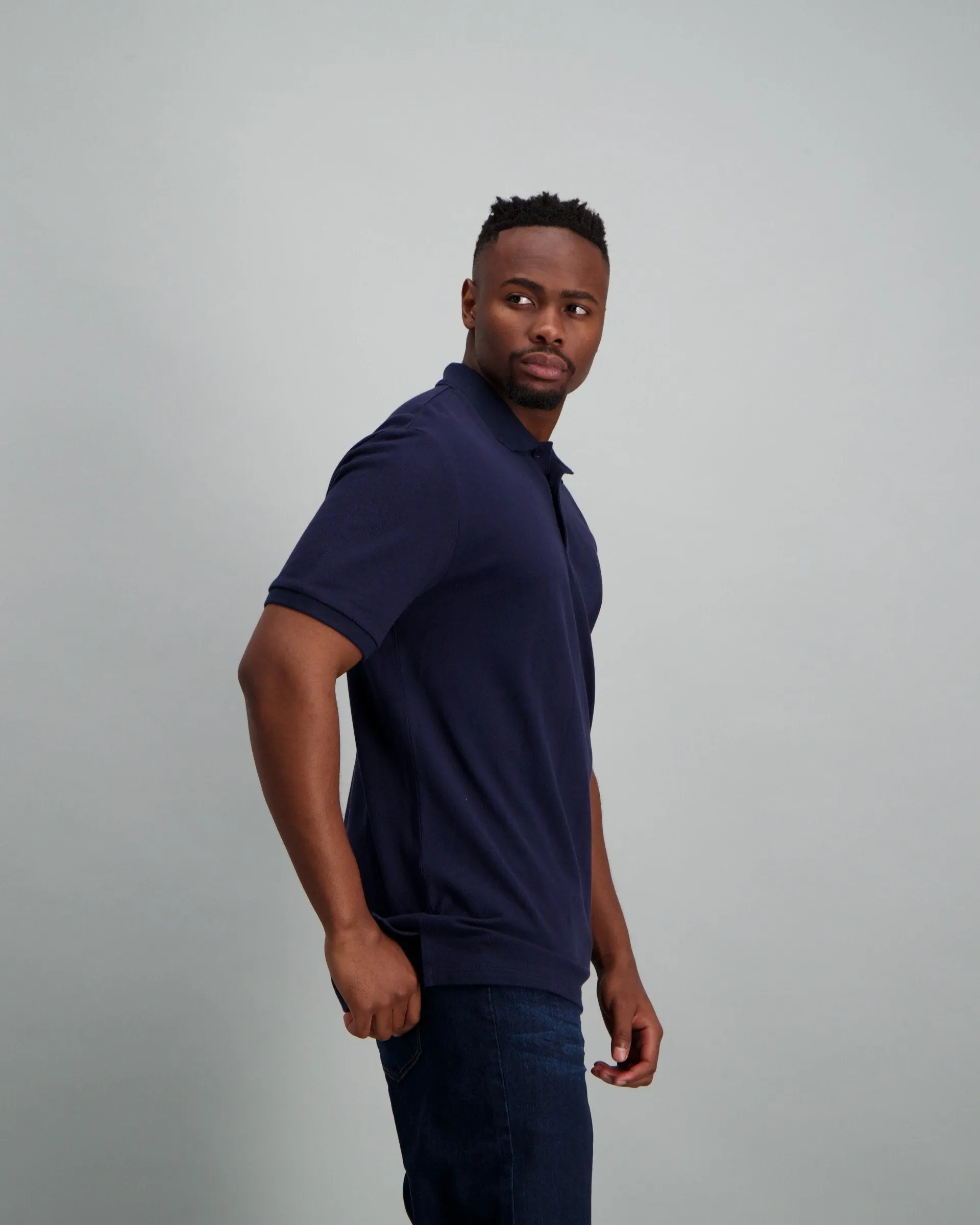 Mens - Basic Golfer Tex - Navy sold by Edgars product image thumbnail 4