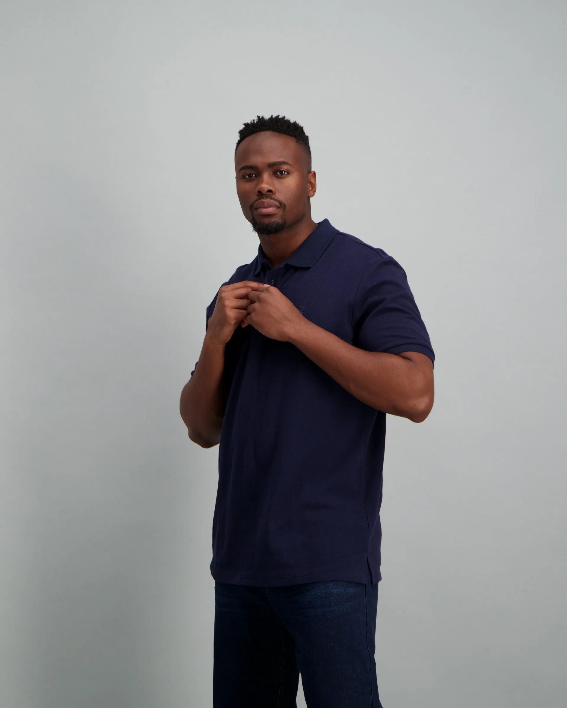 Mens - Basic Golfer Tex - Navy sold by Edgars product image thumbnail 5