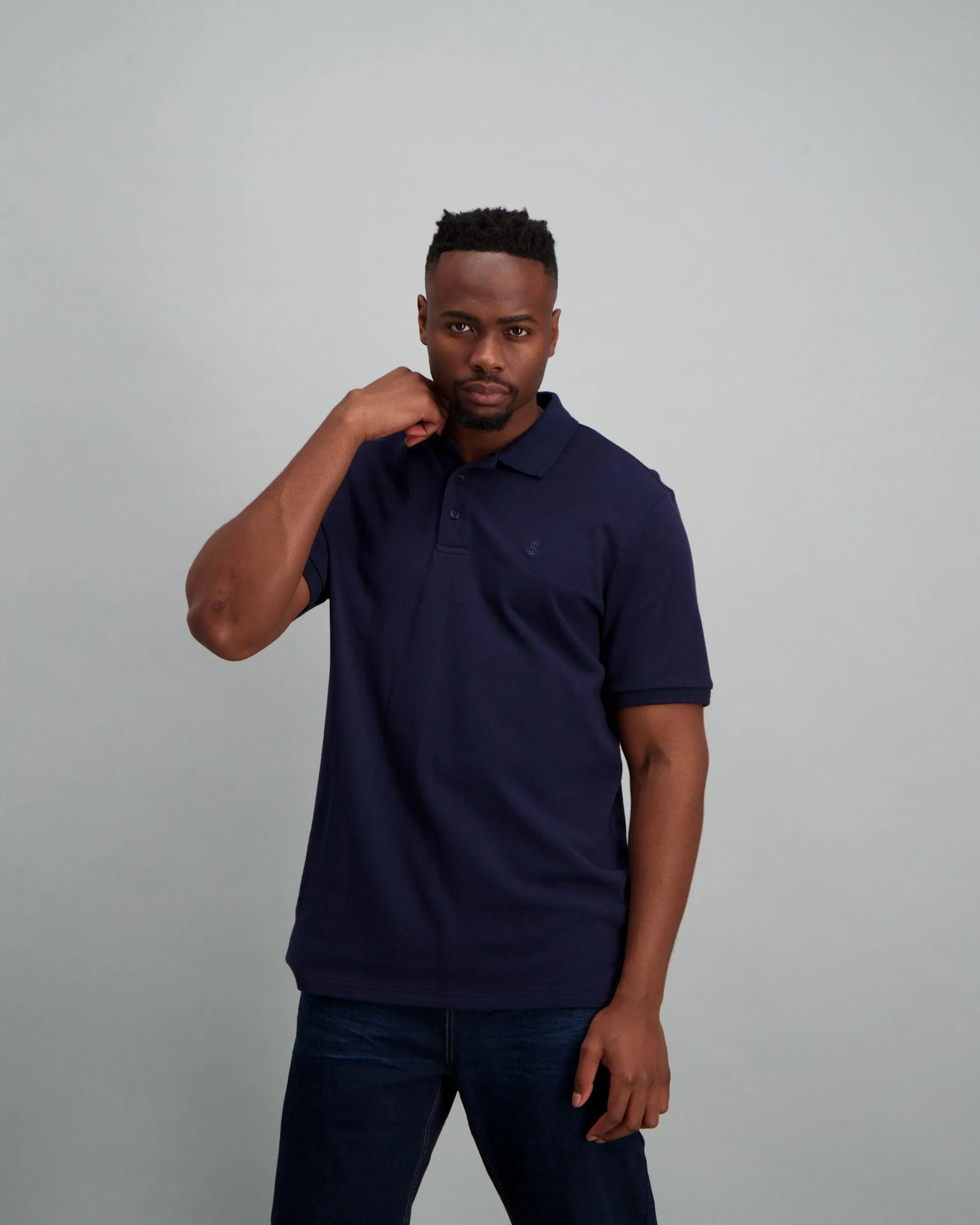 Mens - Basic Golfer Tex - Navy sold by Edgars product image thumbnail 2