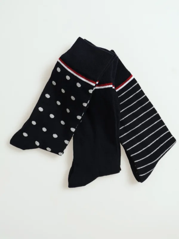 3 Pack Fashion Anklet Socks - Navy sold by Edgars 