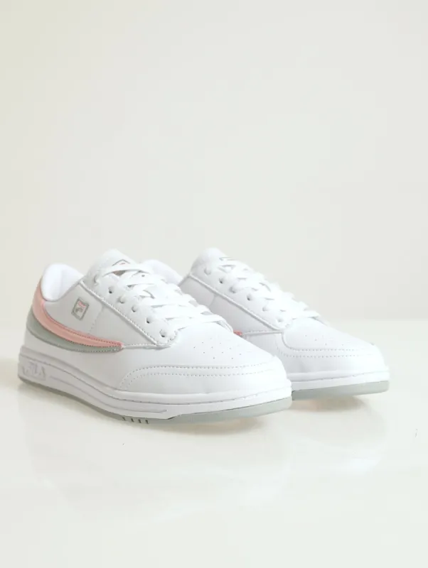 Tennis 88 Lace-Up Court Sneaker - White/Pink sold by Edgars