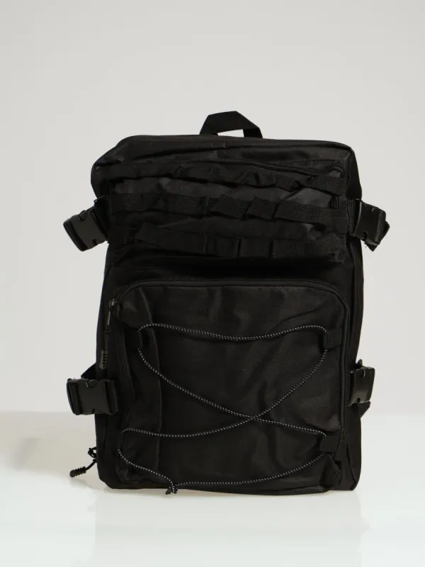 Double Zip Utility Backpack - Black sold by Edgars 