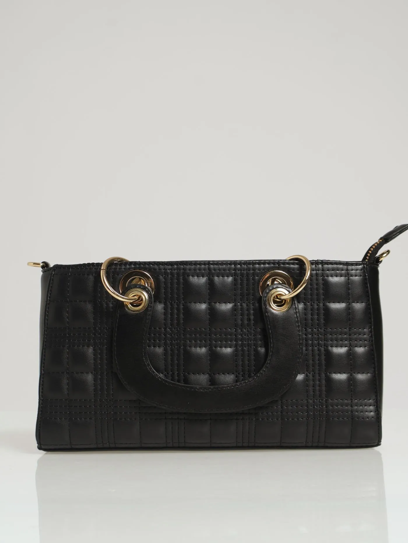 Dyn Top Handle Bag - Black sold by Edgars