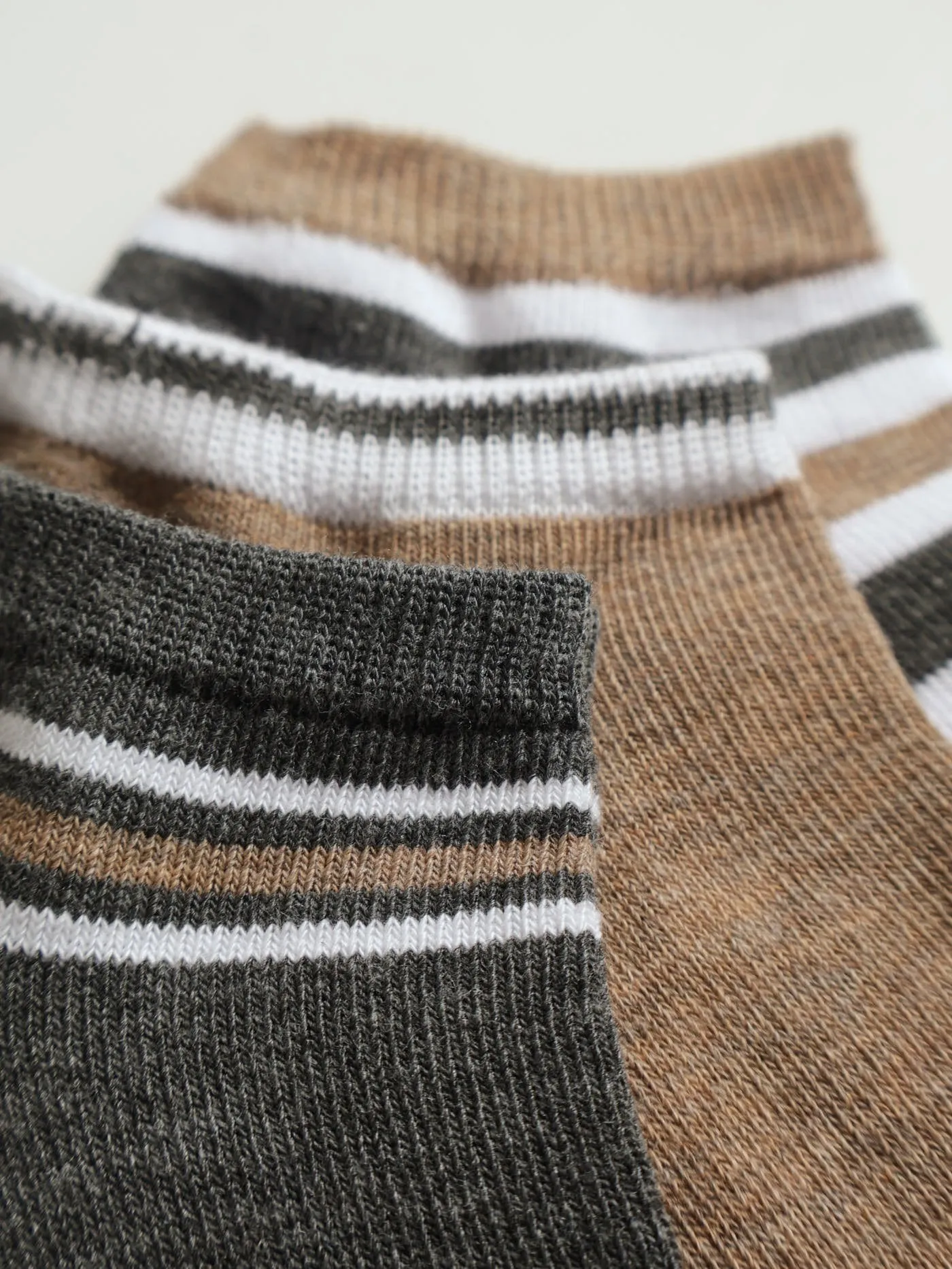 3 Pack Fashion Lowcut Socks - Grey /Natural sold by Edgars product image thumbnail 2