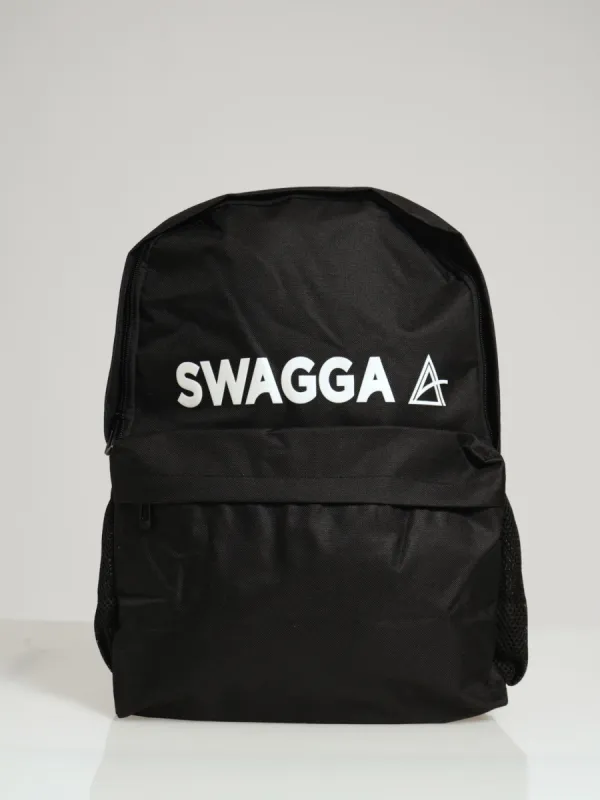 High Density Print Backpack - Black made by Swagga