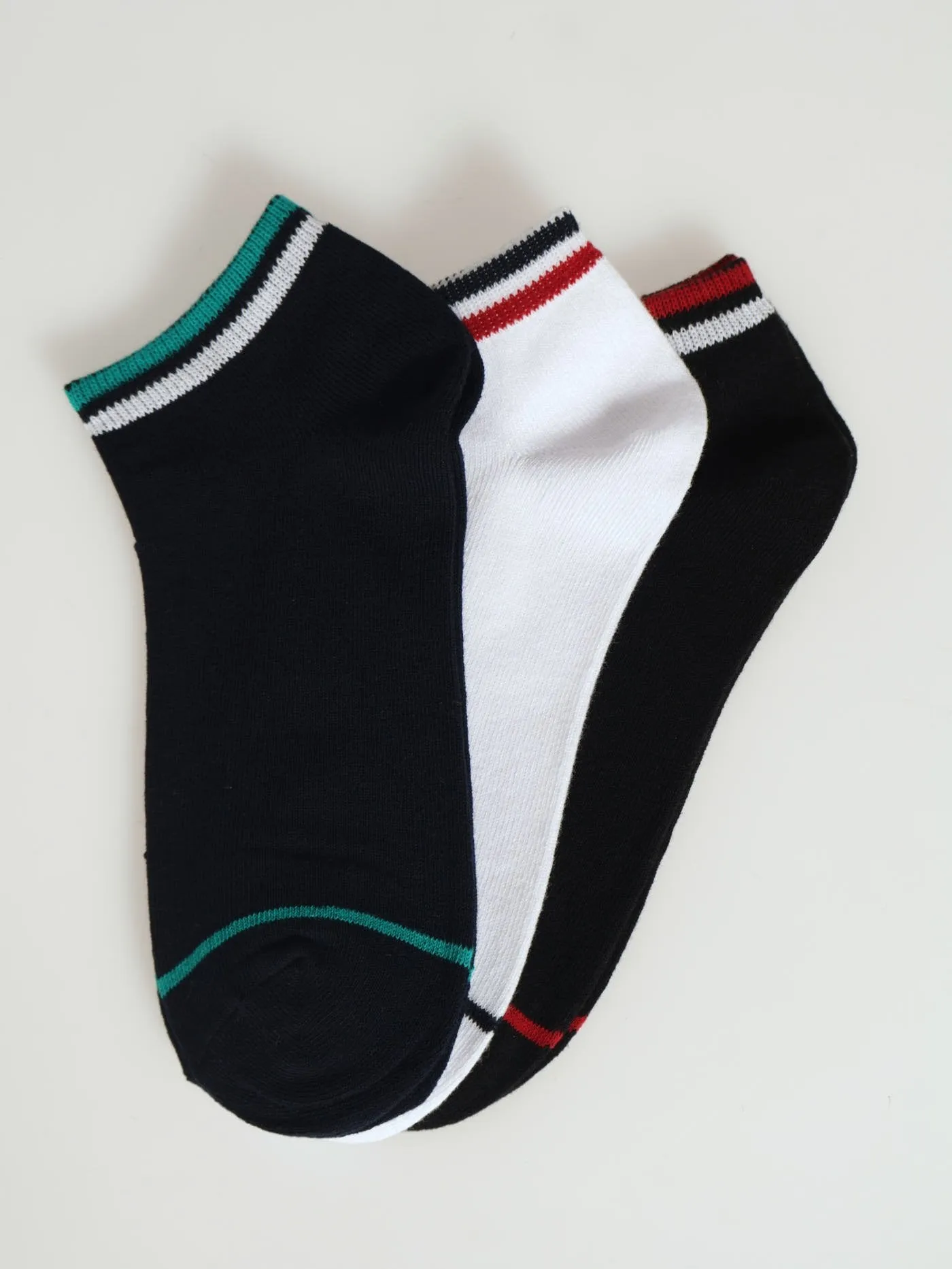 3 Pack Low Cut Contrast Socks sold by Edgars