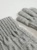 Knitted Gloves - Light Grey sold by Edgars 