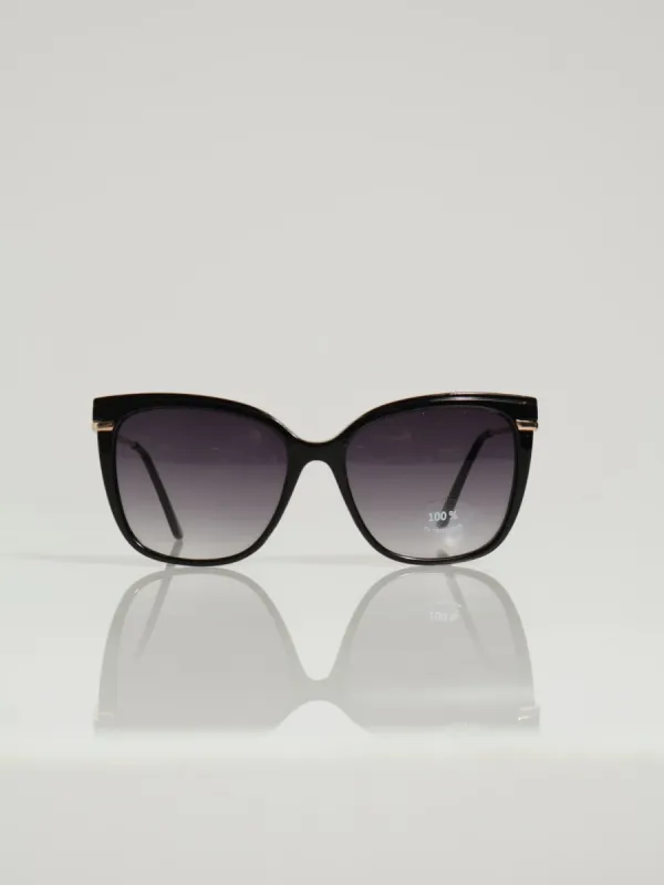 Large Frame Sunglasses - Black made by Edgars