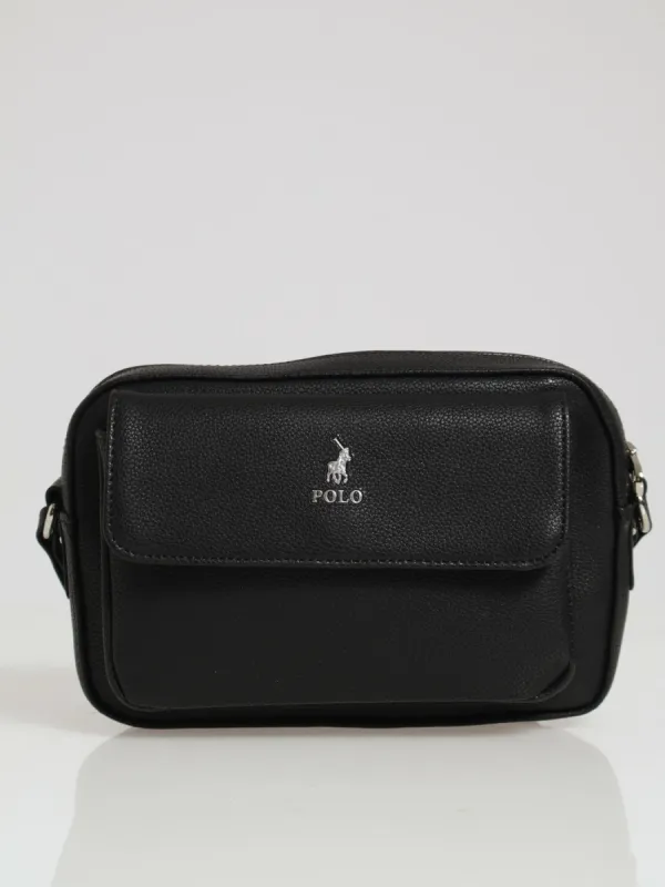 Lyon Camera Bag With Flap - Black made by Edgars