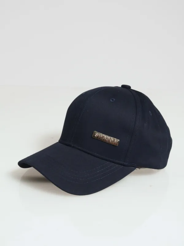 Ingot Cap With Metal Trim - Navy sold by Edgars 