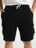 Cargo Fleece Shorts - Black sold by Edgars