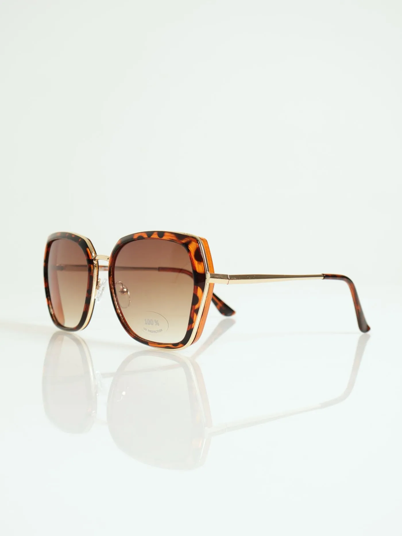 Round Frame With Brown Gradient Sunglasses - Tortoise sold by Edgars product image thumbnail 2