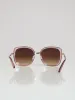 Ladies Crystal Square Sunglasses - Pink sold by Edgars