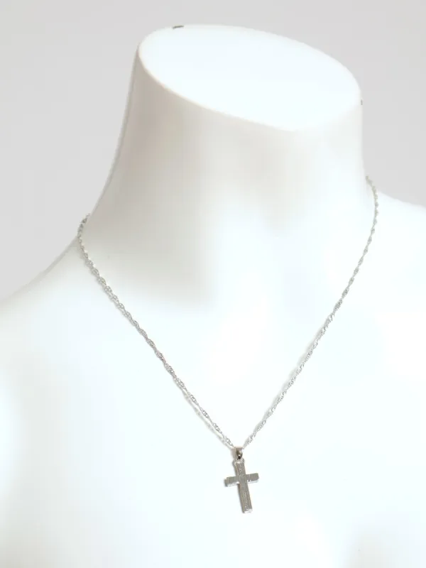 Pendant Cross Necklace - Silver sold by Edgars 