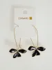 3 Petal Hanging Flower Earrings - Gold sold by Edgars