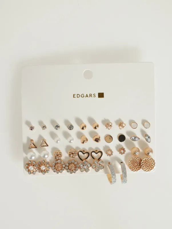 20 Pack Earings - Gold sold by Edgars 