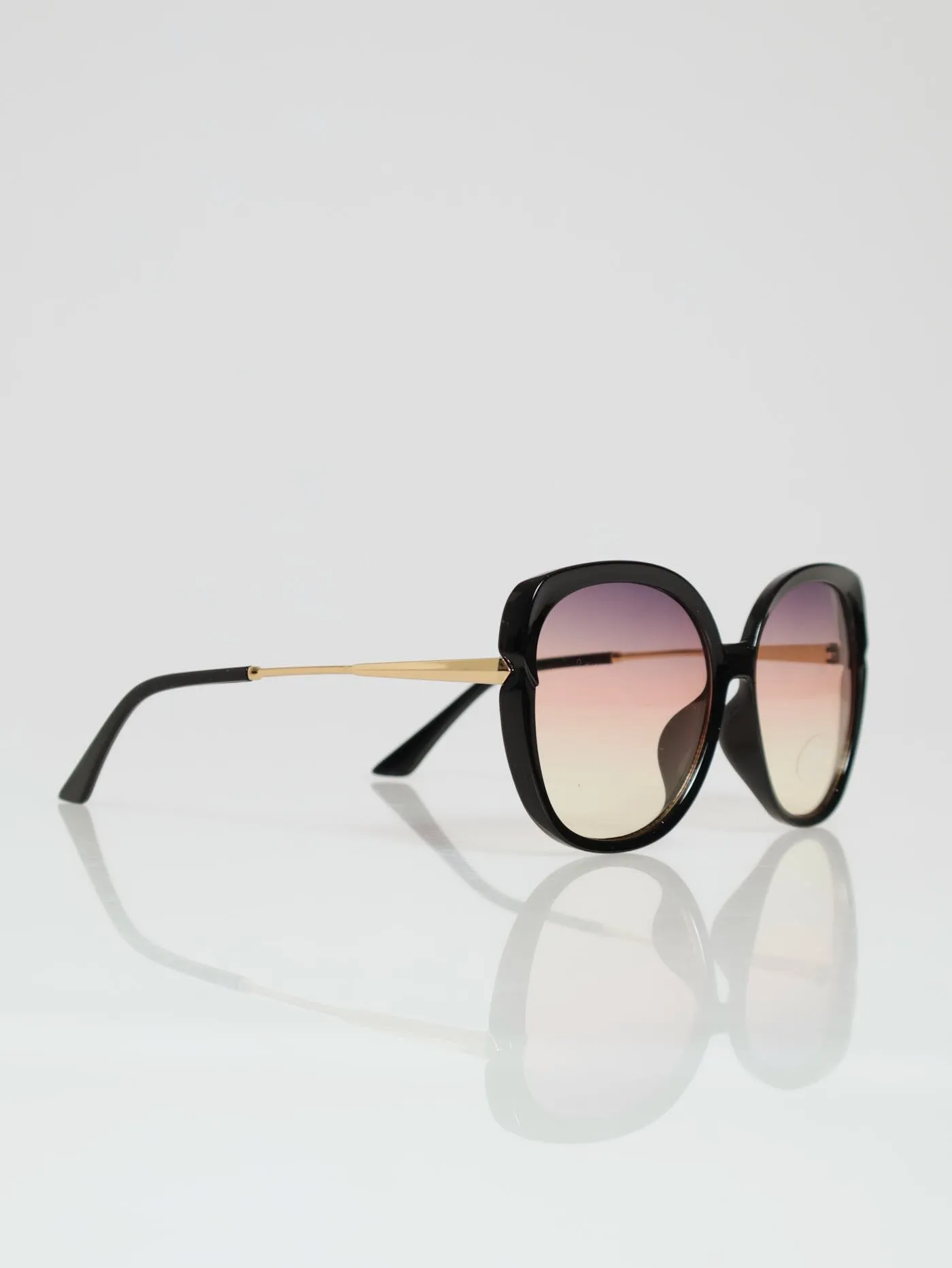 Round Frame Rainbow Grad Lense Sunglasses - Black sold by Edgars product image thumbnail 2
