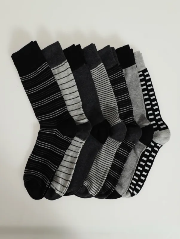 7 Pack Anklet Sock - Grey Melange sold by Edgars 